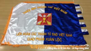  Cờ Xứ Đoàn Thiếu Nhi Thánh Thể TNTT Việt Nam-Thêu tên theo yêu cầu